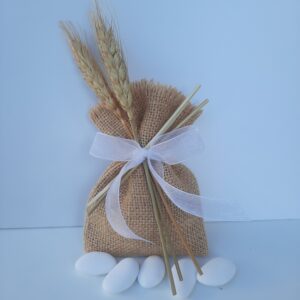 Sacchetto iuta con spighe