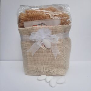 Pasta Futuro nella iuta con 1 confetto